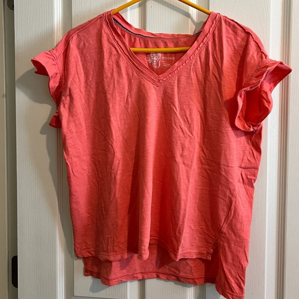 Pilcro Oversized V-Neck Shirt (Size XS)